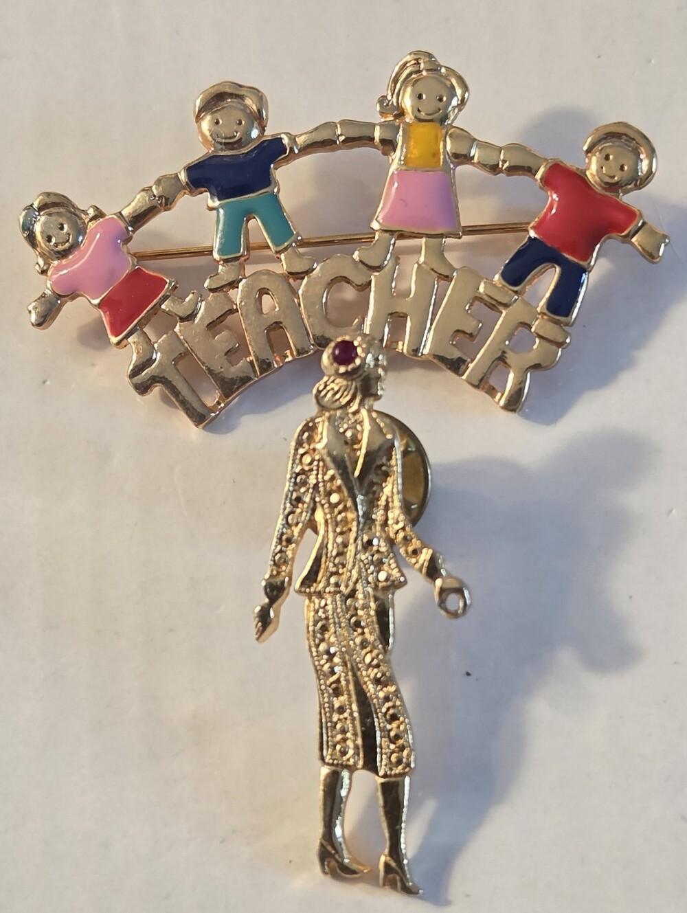 Brooch And Pin For A Special Teacher